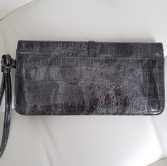 Gray gunmetal Wristlet purse - Picture 5 of 8